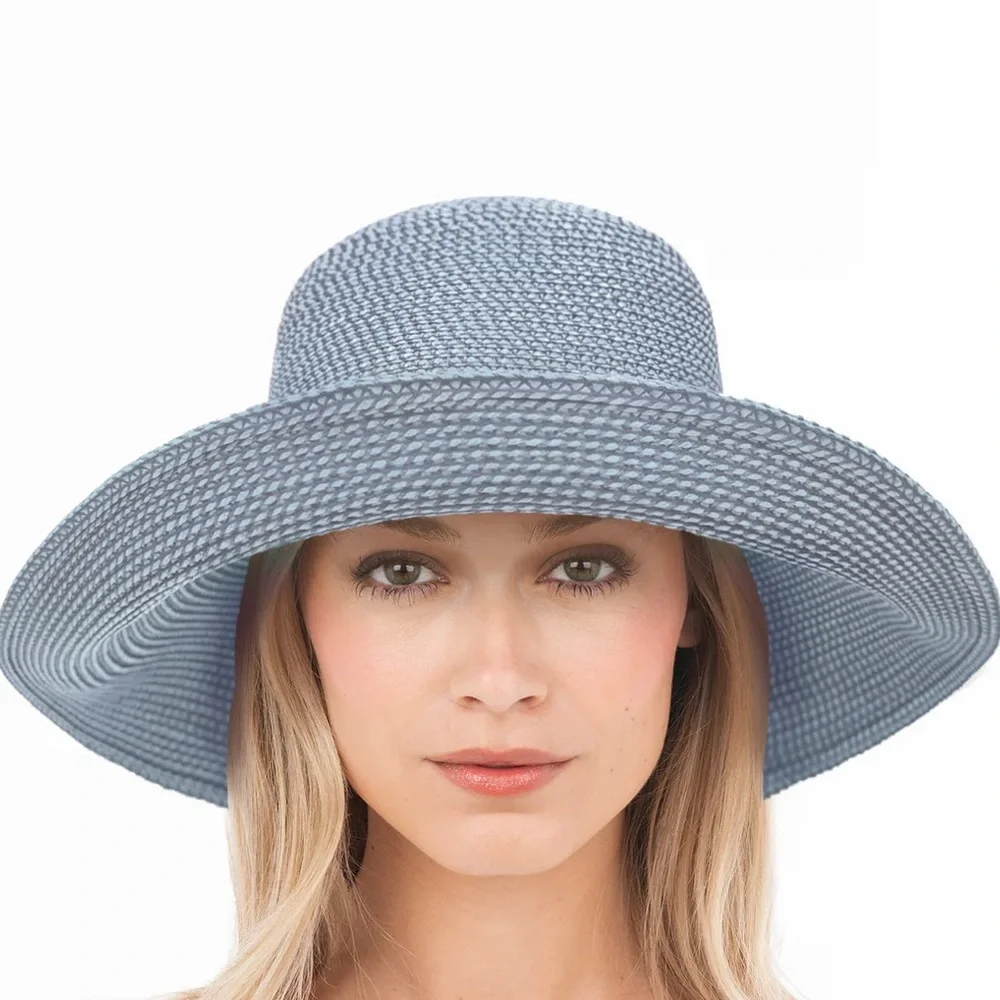 Eric Javits Hampton Squishee Packable Straw Sun Hat - Picture 2 of 9